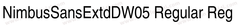 NimbusSansExtdDW05 Regular Regular字体转换 NimbusSansExtdDW05 Regular Regular字体转换